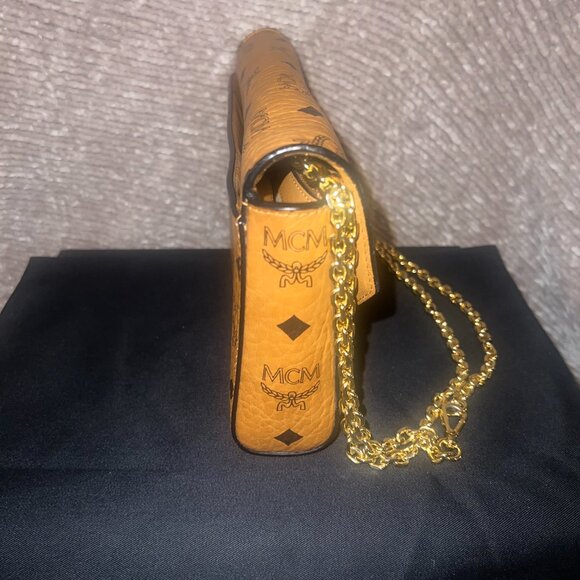 MCM Millie Monogrammed Leather Crossbody Bag w/Gold Hardware - Gently Used - Picture 5 of 6